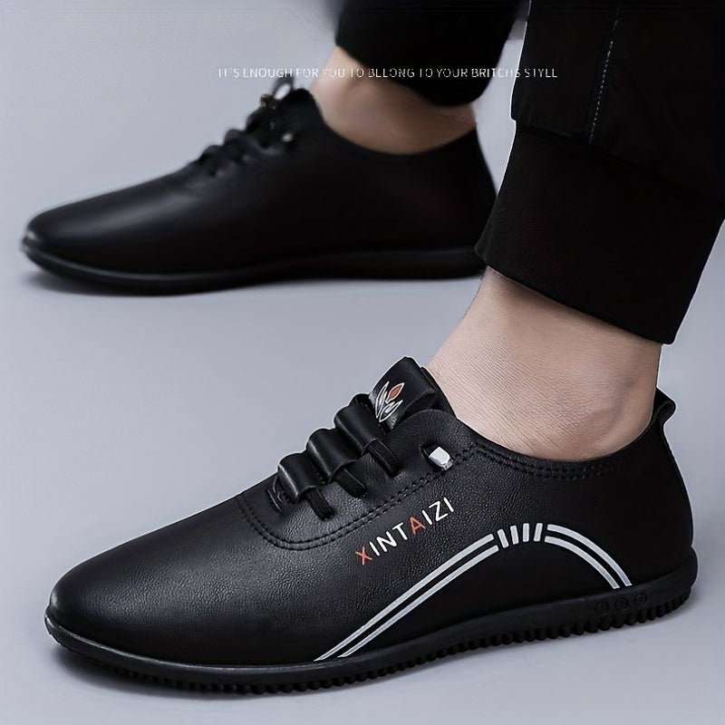 Casual lace-up men's business shoes for formal occasions.