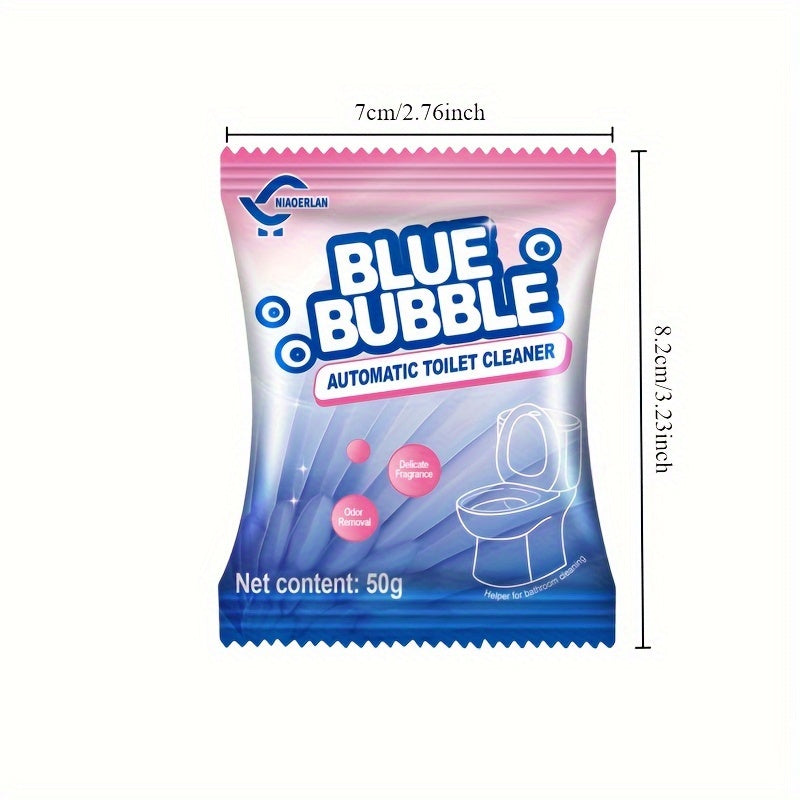 Introducing the New NIAOERLAN Pure Blue Bubble Toilet Cleaner for Powerful Cleaning and Odor Control.