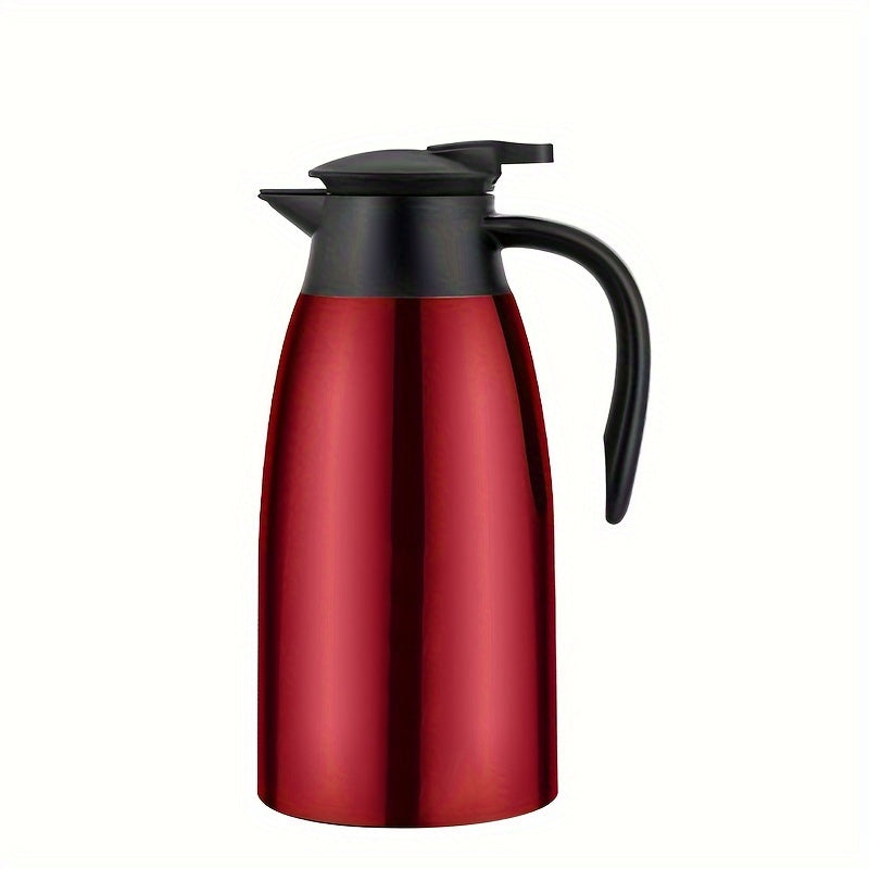 Insulated vacuum bottle made of 304 stainless steel, featuring double-layer thermal insulation for keeping beverages hot or cold. Ideal for use at home, office, or in the car.