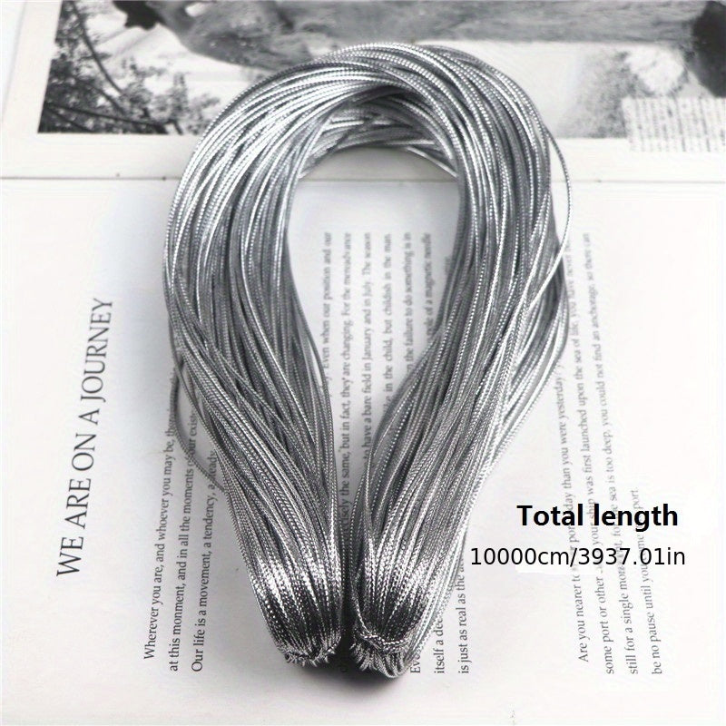 100 meters of 16-strand non-elastic thread in 4 colors, perfect for creating DIY jewelry.