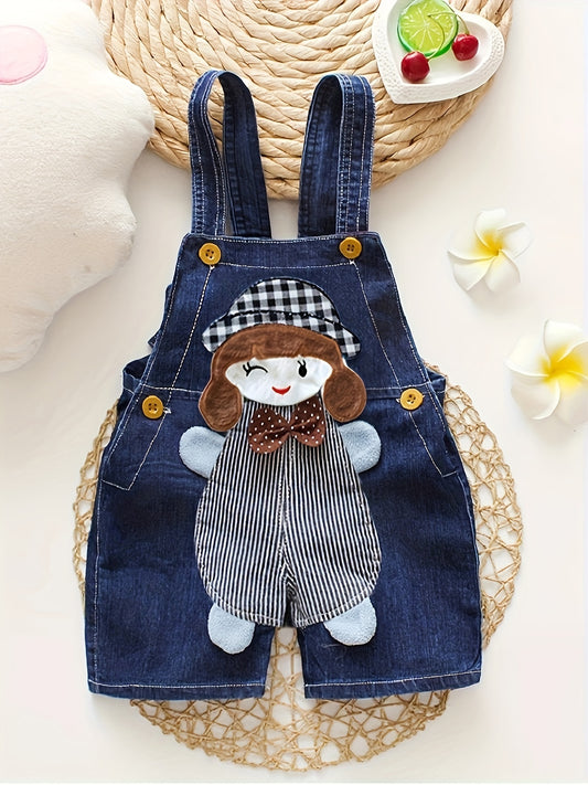 Cute suspender pants with pockets for your little princess!