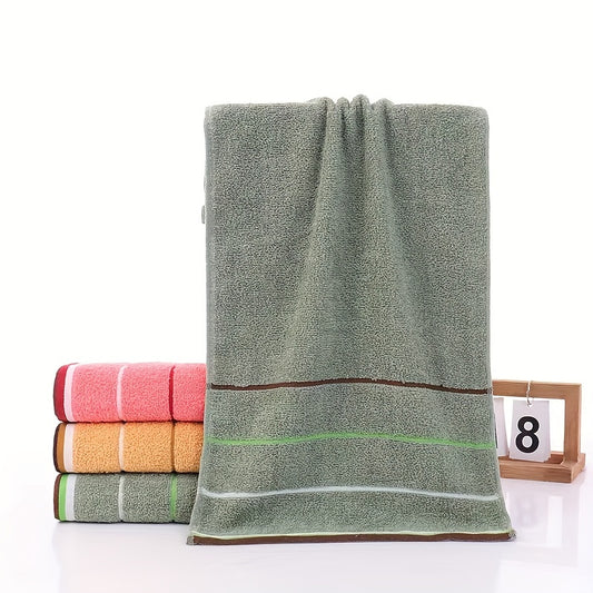 High-quality 8-piece towel set made of 100% polyester knit fabric. Quick-dry and absorbent with a 400 GSM weight. Soft and comfortable for daily use on hands and face.