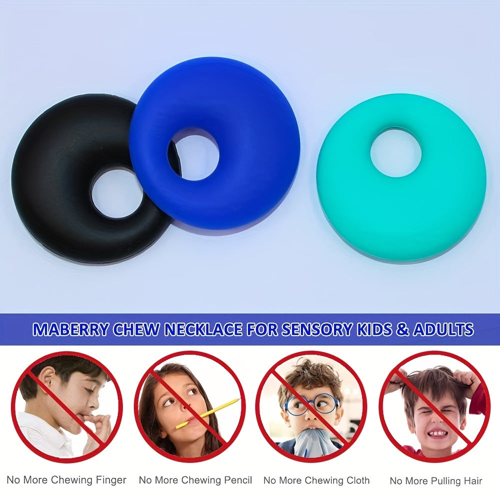 Specially designed silicone foam necklace for kids - Calming teething accessory, promoting relaxation and sensory oral care, ideal present for children