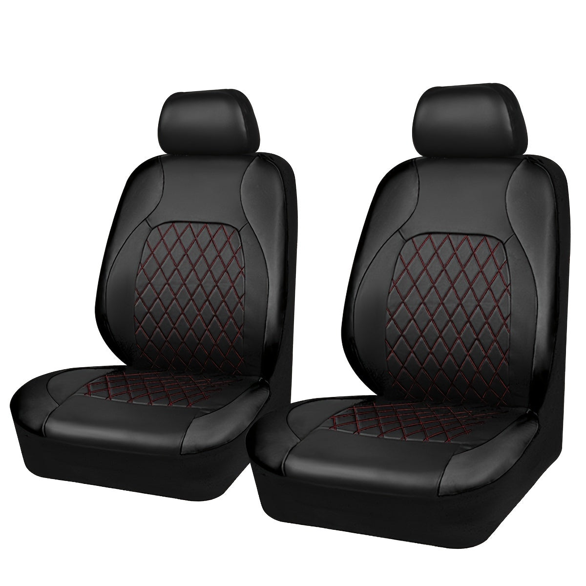 PVC Quilted Leather Car Seat Covers are Waterproof and Universally Sized for All Seasons.