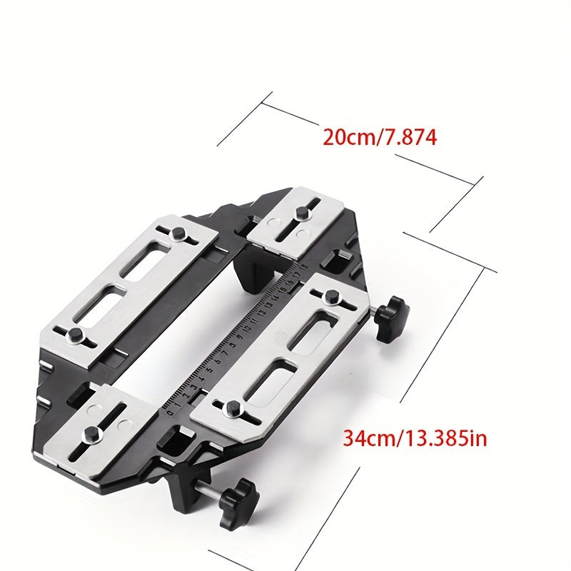 Wooden door hinge hole opener for easy installation of locks, furniture hinges, and drilling tools.