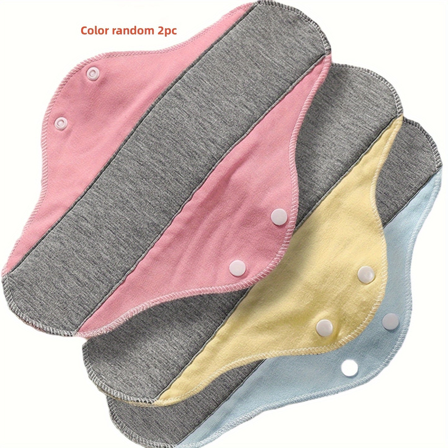 2 Cotton Graphene Menstrual Cloth Pads: Reusable, Washable, Soft, Breathable, Sanitary Pad for Women