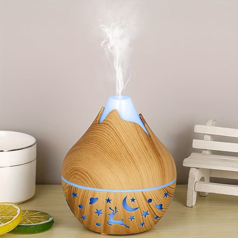 YAIAWISU USB-Powered Portable Humidifier & Aromatherapy Diffuser - Ideal for Bedrooms & Offices, Cool Mist, Stylish Plastic Design.