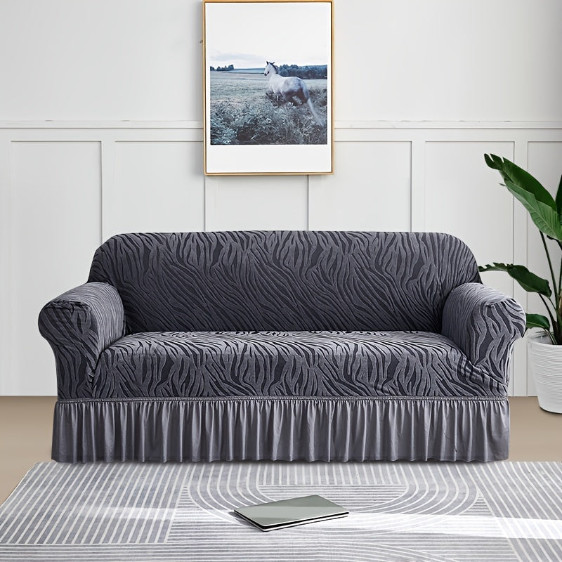 Dustproof sofa slipcover for all seasons, universal fit for couches, protects furniture in home decor.