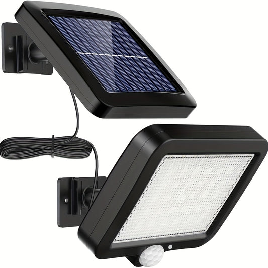 1-2pcs 56LED Solar Wall Light with Motion Sensor, 3 Modes, for Outdoor Use