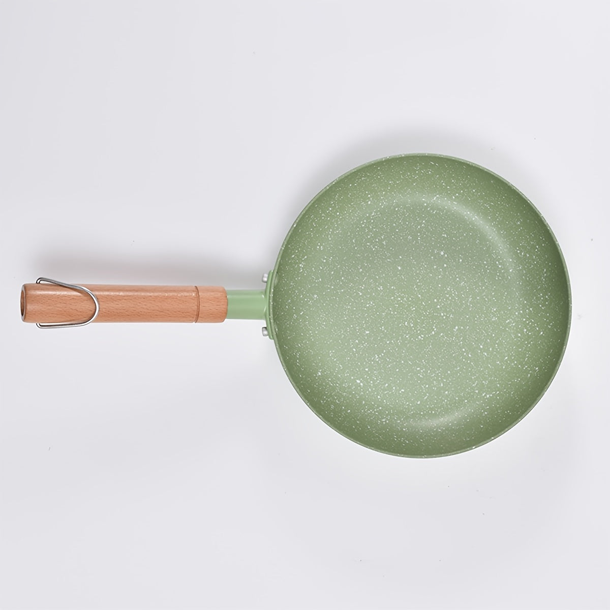 1 Piece Matcha Green Maifan Stone Pan measuring 24cm/9.45 inches, can be used as a Soup Pot, Cooking Pot, Non-stick Noodles Cooking Pot, Hot Milk Soup Pot, Snow Pot, and is essential Kitchenware for your cooking needs.