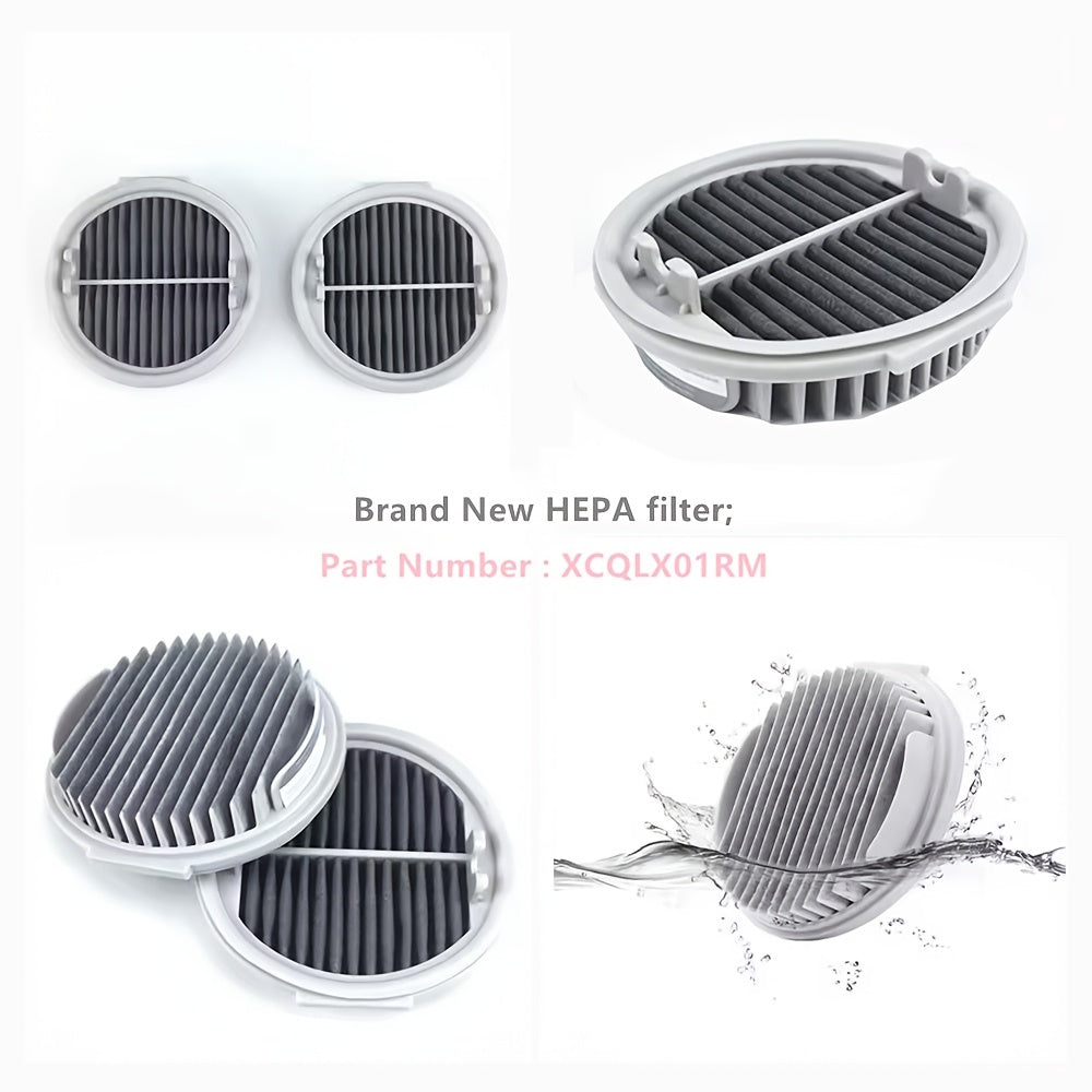 Two high-efficiency HEPA filters designed for the Xiaomi Roidmi Wireless F8 Vacuum Cleaner. These filters are compatible with model XCQLX01RM and help enhance air quality and overall performance.