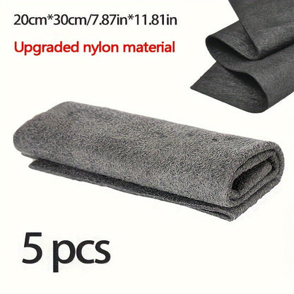 Get 5 pieces of magic glass wiping rags in 1 pack for a variety of cleaning purposes. These multifunctional cloths are perfect for cleaning windows, mirrors, cars, and more. Made of durable microfiber, these towels are ideal for use in the home, kitchen