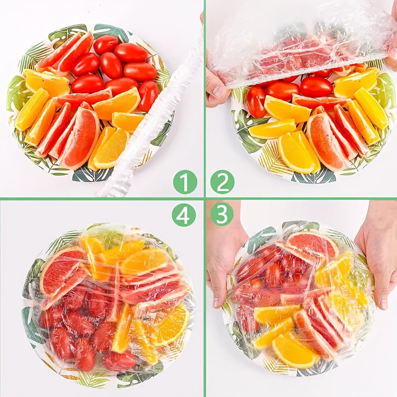 300 pieces of ClearShield Elastic Food Freshness Wraps are now available. These stretchable PS Polystyrene Plate Covers are disposable, odorless, and perfect for multiple uses in the kitchen. Whether at home, in a restaurant, or on a picnic, this cling