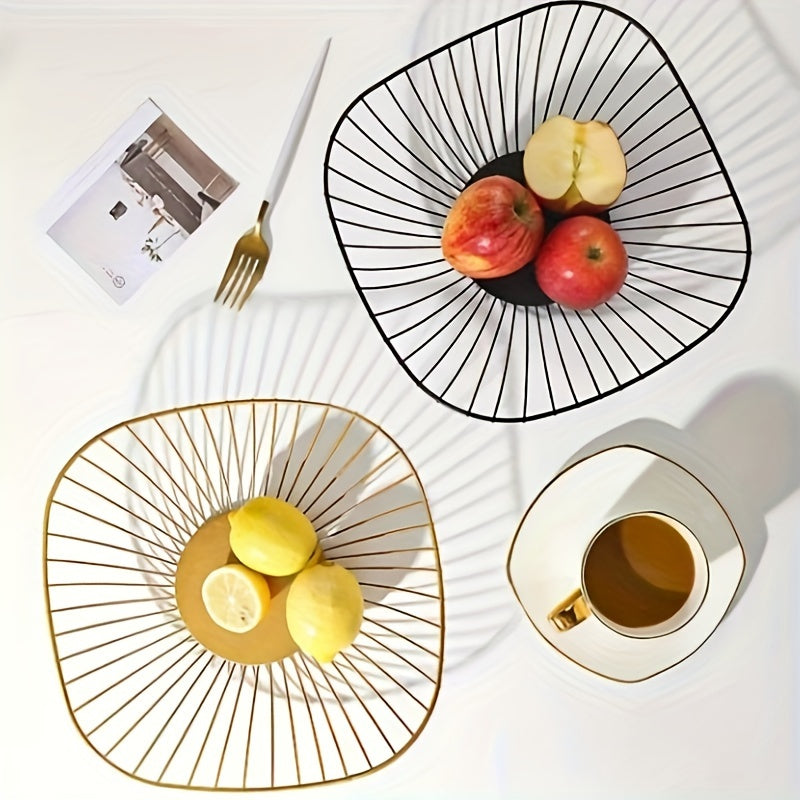 1pc Geometric Fruit Basket, for Living Room Coffee Table