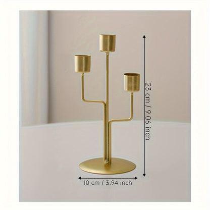 European-style iron candlesticks add romance and elegance to special dining occasions.