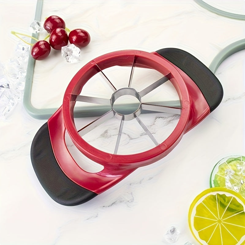 Apple Slicer Set with Large Corer, Ultra-Sharp Cutter, Pitter, Divider, Sturdy Rust-Resistant Fruit Slicer for Large Apples - Essential Kitchen Tool