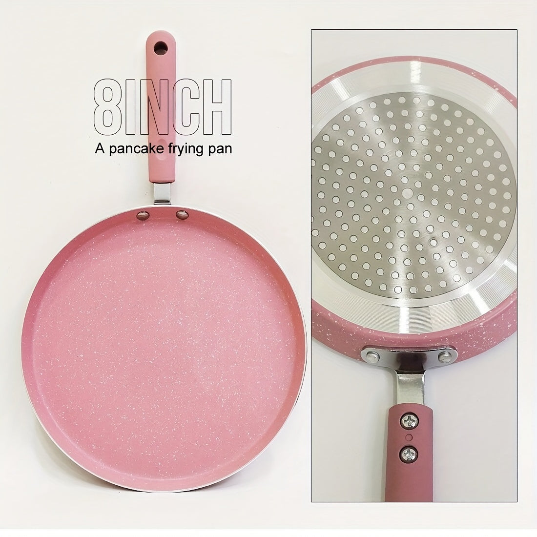 Pink Non-Stick Aluminum Cookware Set - Includes 5 Pieces of Durable, Easy-Clean Pans. Heat Resistant and Dishwasher Safe for Healthy Cooking