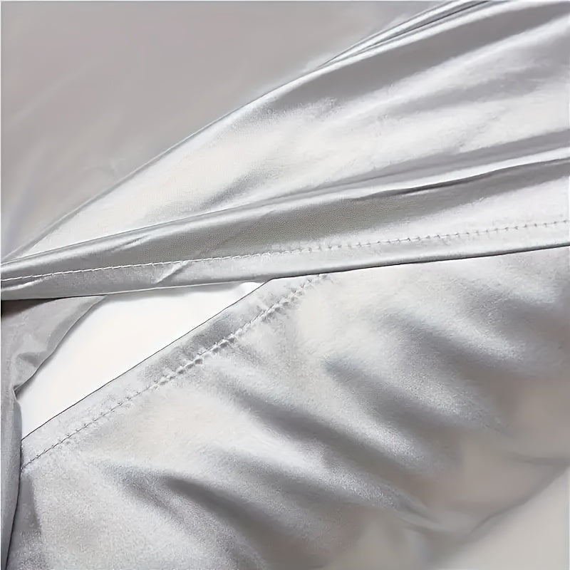 Satin Pillowcase in Queen Size, Envelope Closure for Silky Softness, Cooling Breathable Polyester Fabric, Machine Washable, Features Active Printing and Woven Craftsmanship, Lightweight at 80-85g Square Weight.