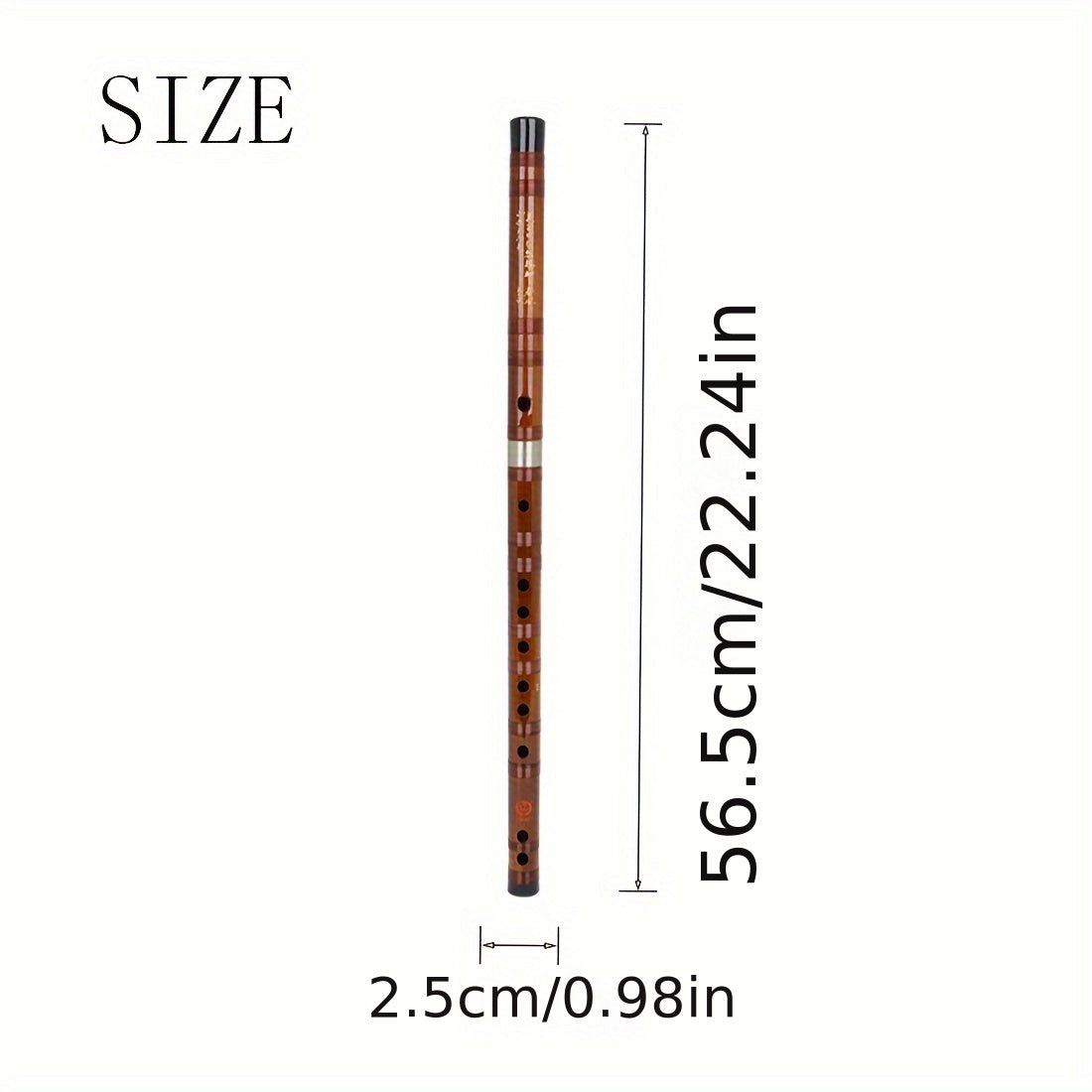 Premium bamboo flute with enhanced sound quality, ideal for beginners and adults. Includes protective case.