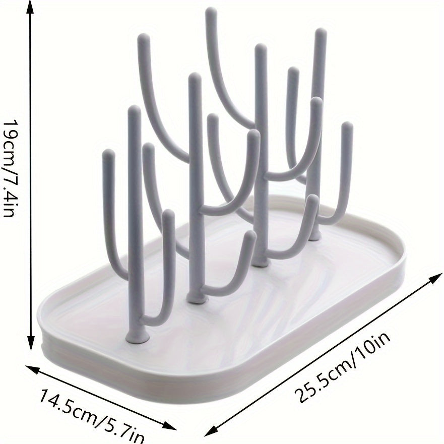 1 piece Cactus Shaped Feeding Bottle Drying Rack, perfect for drying bottles, great for holidays like Christmas, Halloween, Thanksgiving Day, New Year's, and Valentine's. Ideal as a gift.