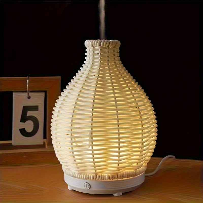 Improve sleep and relaxation with our Festive Wicker Humidifier. Enjoy moisture and aromatherapy wherever you go. Suitable for bedroom, office, travel, and makes a great gift.