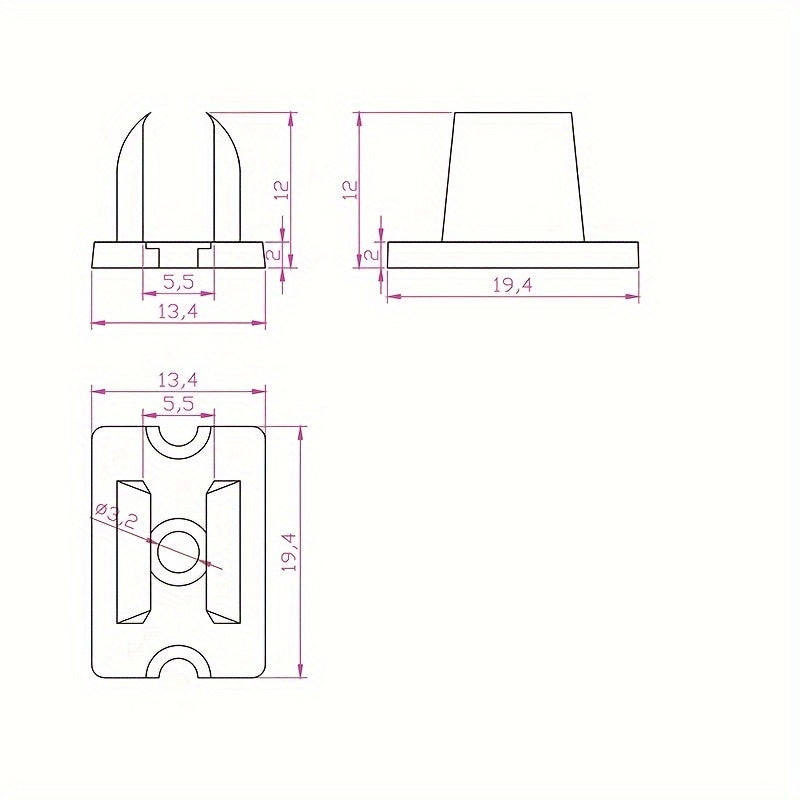 Securely mount Qiyoung 15-Pack 6x12mm Neon LED Strip Lights with non-electric installation buckles. No batteries or remote needed. Metal-free finish.