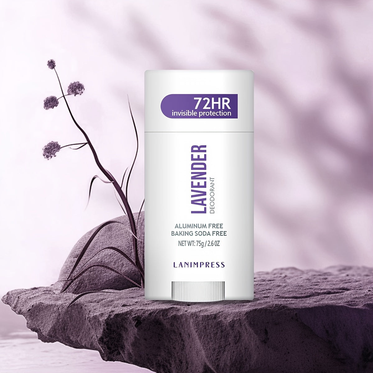 2.6oz Lavender Deodorizing Stick - Long-lasting protection with refreshing fragrance, soothes and moisturizes for active lifestyles.