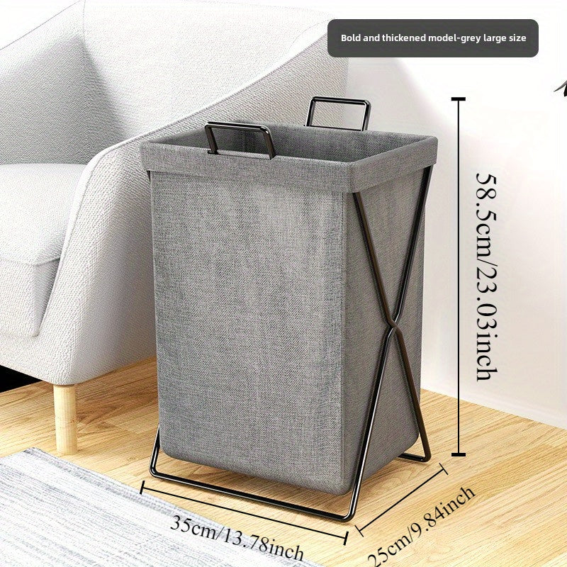 Multi-functional Folding Laundry Hamper - Made with Durable Carbon Steel, Rectangular Hamper for Dirty Clothes in Bathroom and Any Room, Laundry Storage Solution