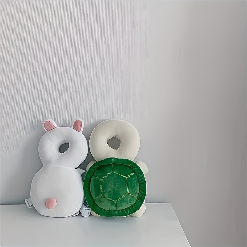 Soft Polyester Dearchuu & Carrier Pillow - Korean Keepsake Collection with Mixed Colors, featuring Crawling Turtle Rabbit and Walking Kit designs