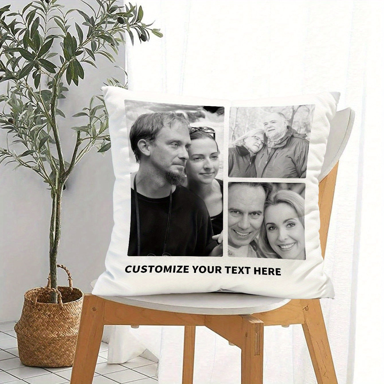 Add a touch of personalization to your space with our CozyCrafter Custom Photo Cushion Cover. This square throw pillow case is made of soft polyester that is machine washable, making it easy to keep clean. Perfect for room decor, this unique gift is