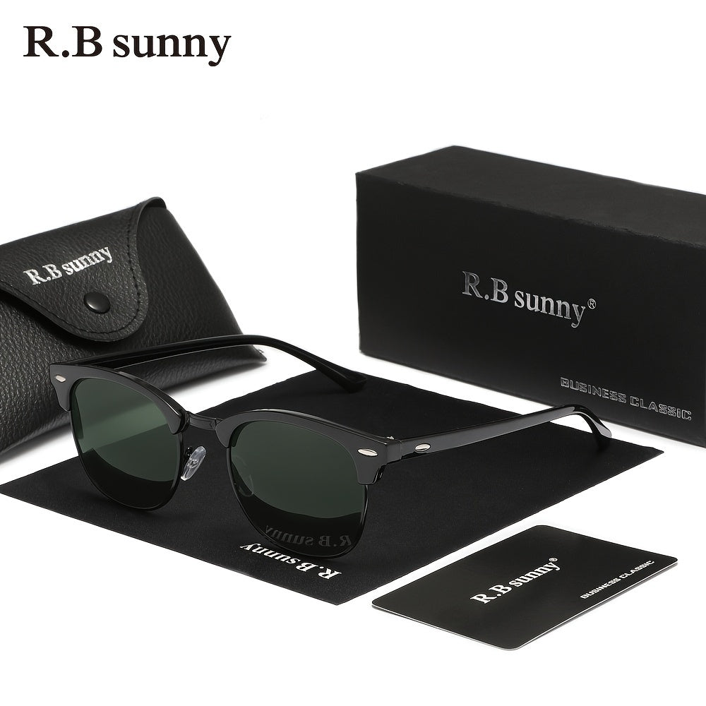 RBSUNNY Classic Fashion Retro Design Full Frame Round Fashion Glasses for Men and Women for Party, Vacation, Travel, and Daily Casual Wear.