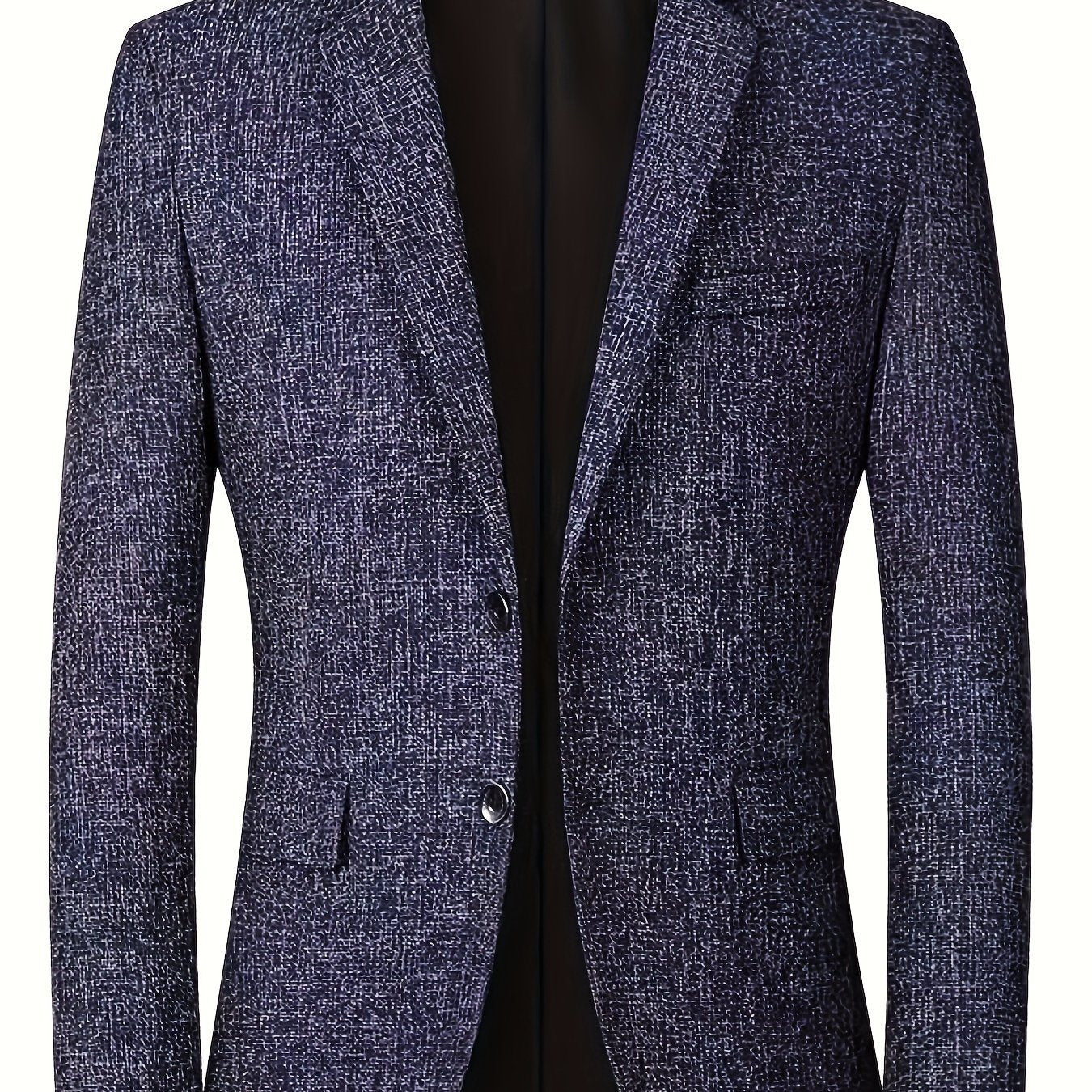 Sleek men's blazer suitable for business casual, lightweight and wrinkle-free.