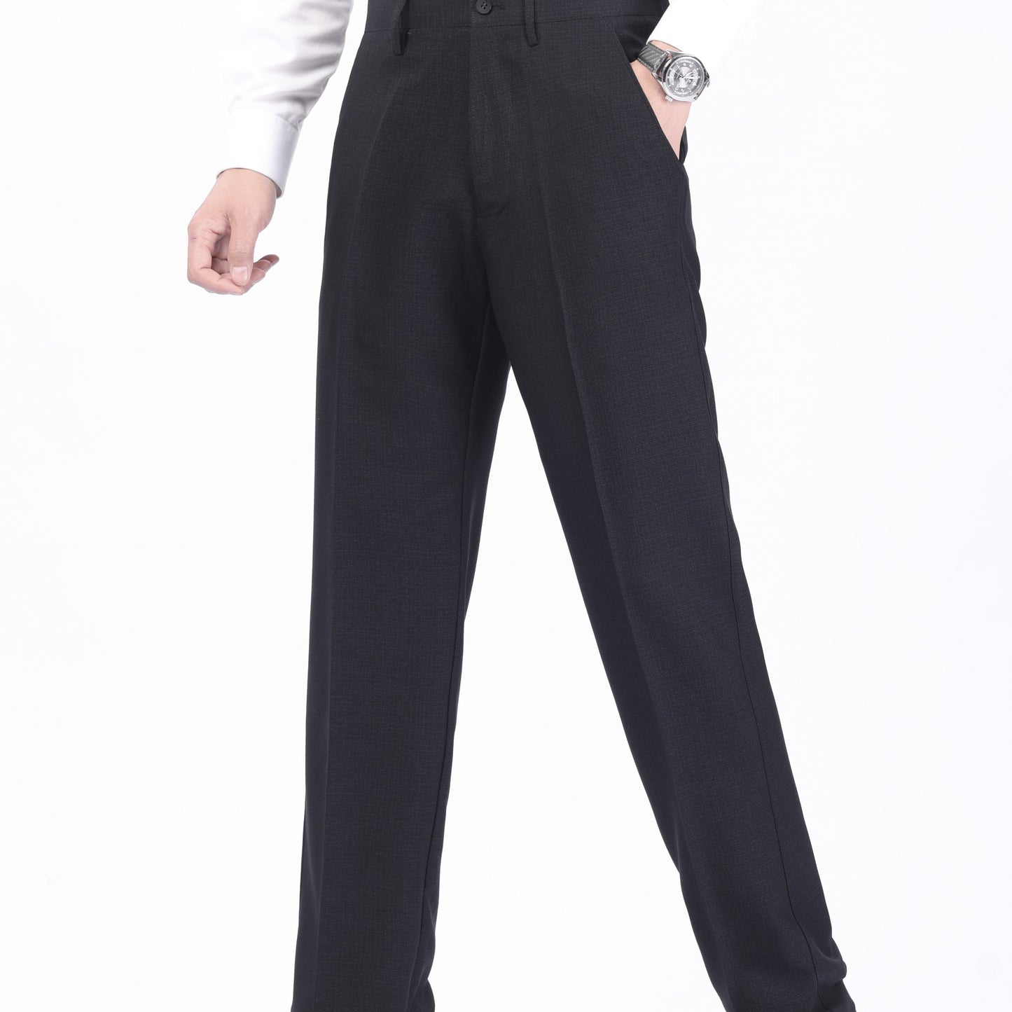 Large Men's Solid Color Business Pants