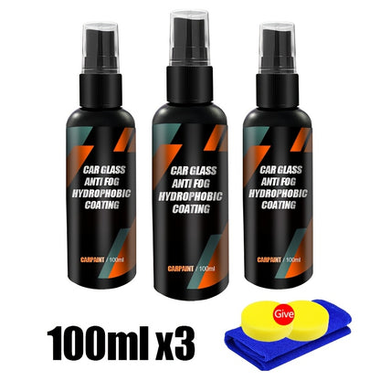 Polishing Abrasive Water Repellent Spray for Car Glass with Hydrophobic Anti-Rain Coating