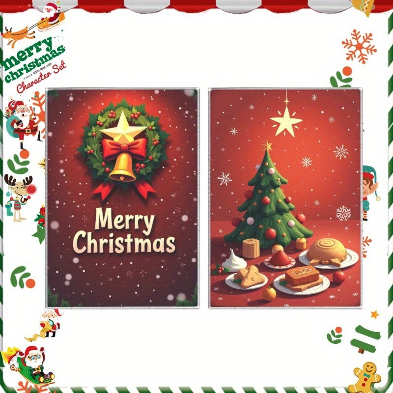 Get into the festive spirit with this set of 2 18*26 inch kitchen towels perfect for Christmas and wintertime. Decorate your kitchen with these soft, Christmas-themed towels featuring snowflake designs and the words "Merry Christmas." Great as a gift