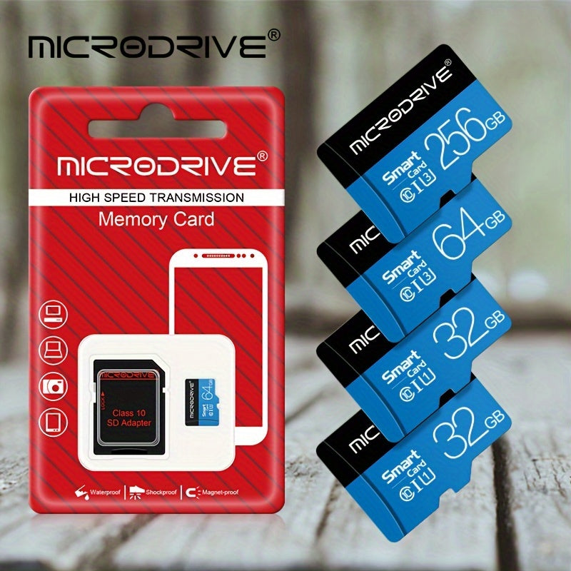 New styles Microdrive TF SD Card, high speed, 32GB SDHC Class 10 Memory card, available in various capacities. Includes SD adapter for smartphones.