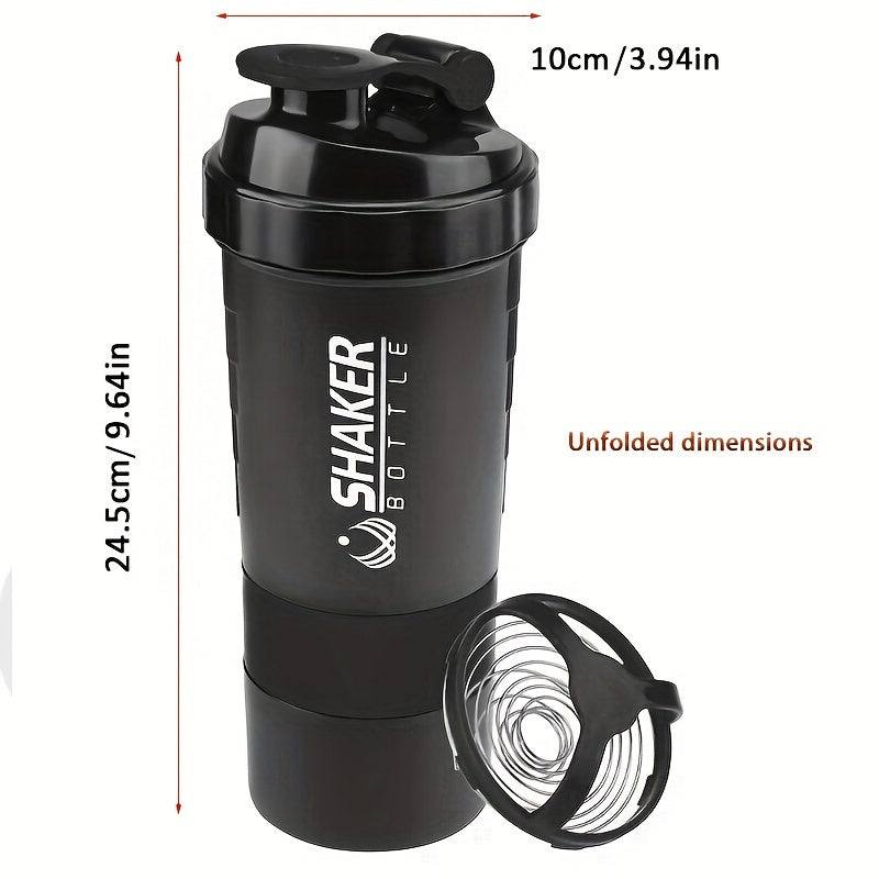 16oz Protein Shaker Bottle for Fitness - Leak-Proof and Portable