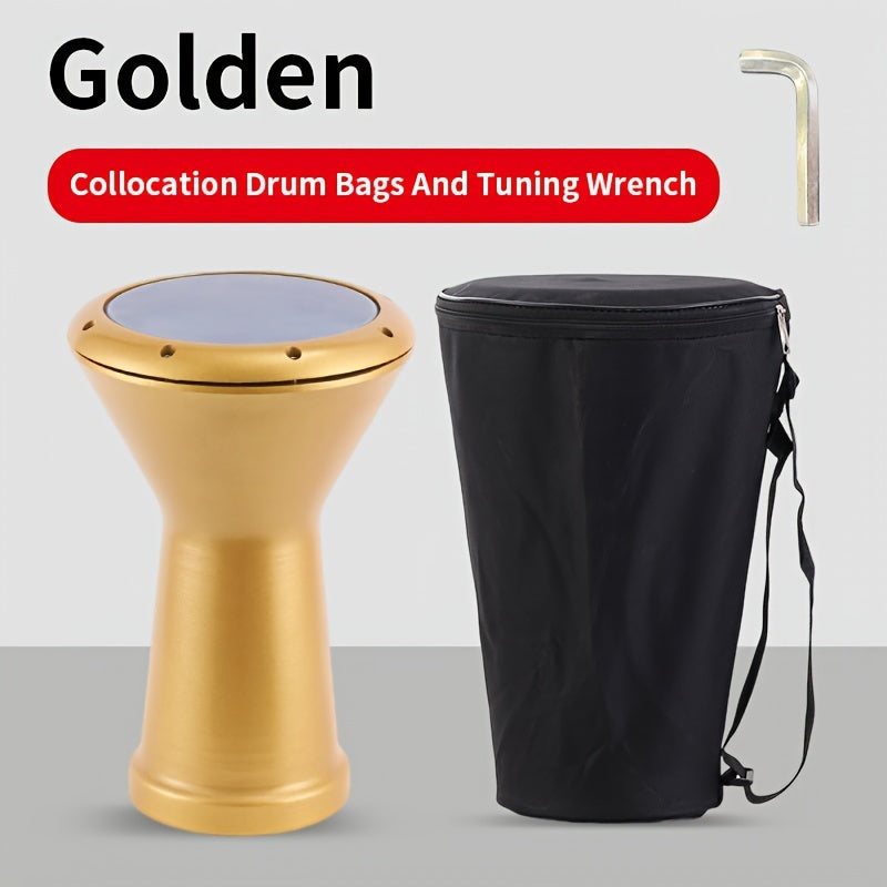 East Beck Drum: 21.59 cm Hand Drum with PVC Skin, Die-Casting Ring, Tuning Wrench, and Drum Bag included.