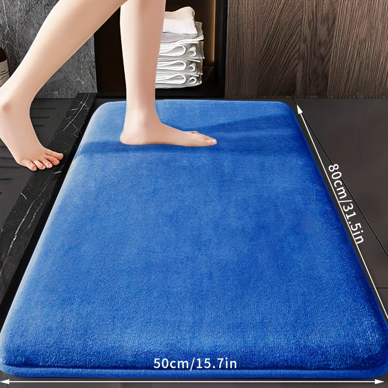 Thick and Plush 25D Sponge Bath Mat - Non-Slip, Highly Absorbent, Ideal for Shower, Kitchen, Laundry Room & Bedroom Décor