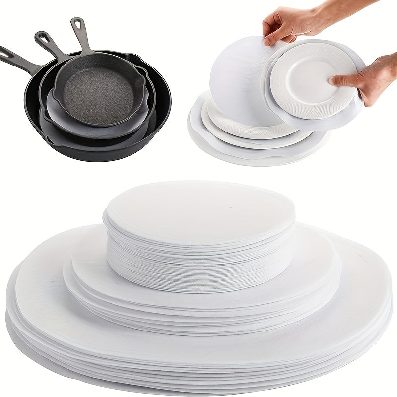 Set of 12 Round Felt Pot Holders and Plate Dividers - Comes in 3 Sizes, Scratch and Heat Resistant, Ideal for Protecting Cookware, Plates, and for Storage. Made of PC Material, No Electricity Required