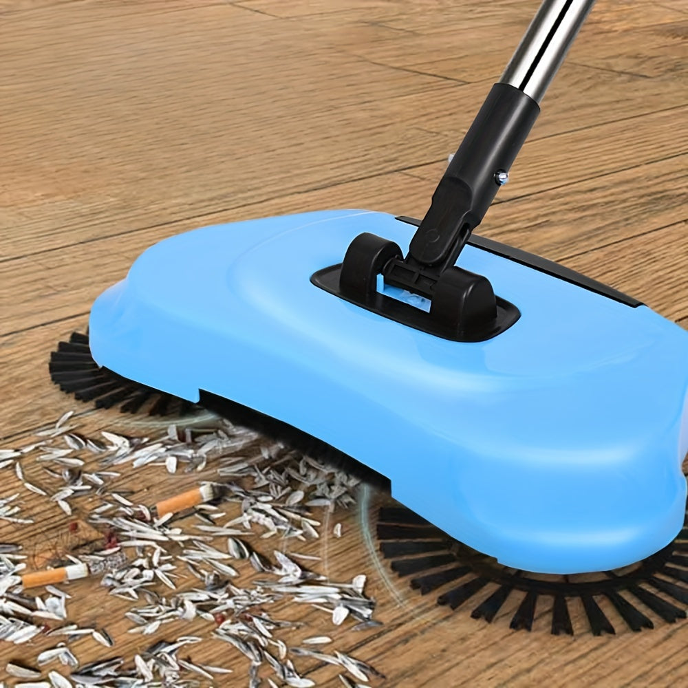 Effortlessly Clean Hardwood & Tile with Our 3-in-1 Multifunctional Hand Push Sweeper & Vacuum - Removes Garbage, Pet Hair & Dust without the Need for Batteries! Ideal for Bedroom, Kitchen, Living Room - Perfect Holiday Gift for Christmas or Thanksgiving.