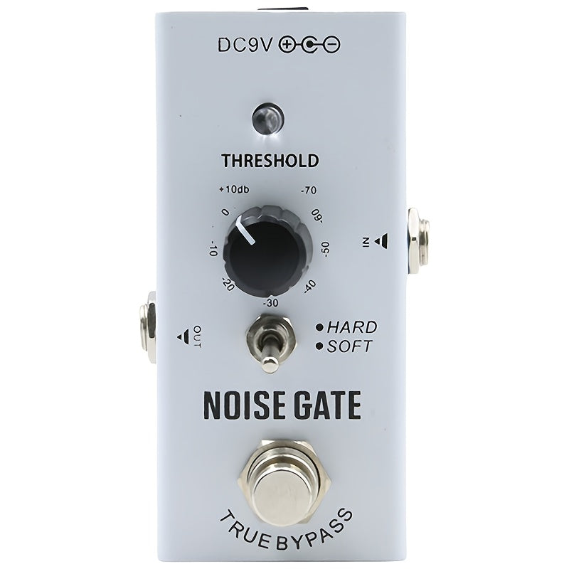 Professional single block guitar effects including distortion, overdrive, delay, tremolo, and chorus. Powered by a DC 9V adapter (not included).