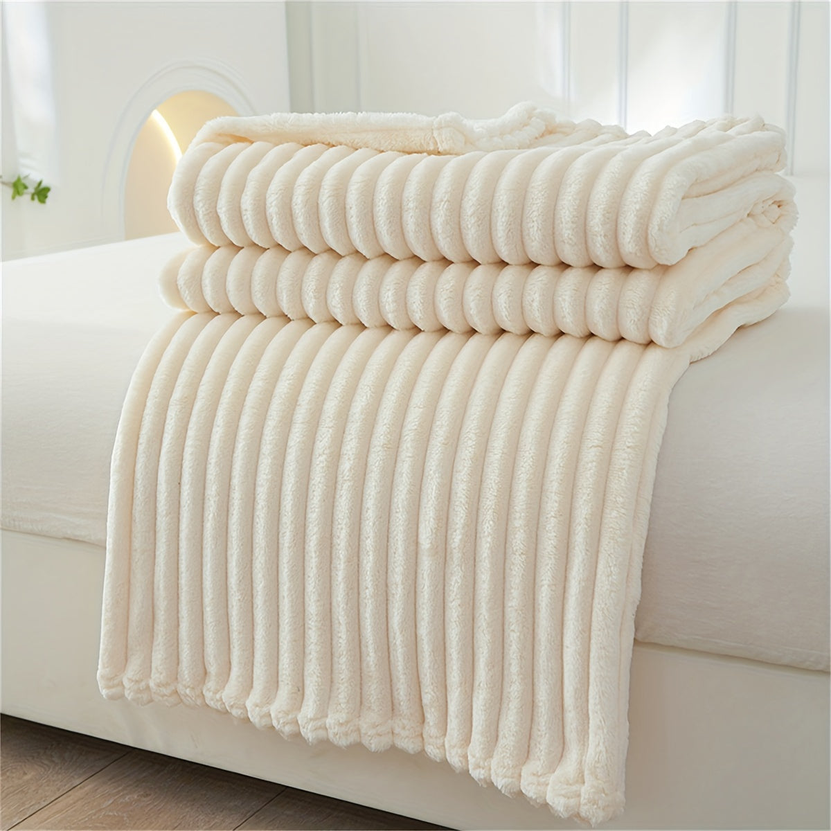 Soft and cozy plush blanket, perfect for travel, sofa, bed, and home decor. Ideal gift for family and friends. This warm throw blanket is great for napping on the couch, sofa, office, bed, or while camping. A versatile gift blanket for all seasons.