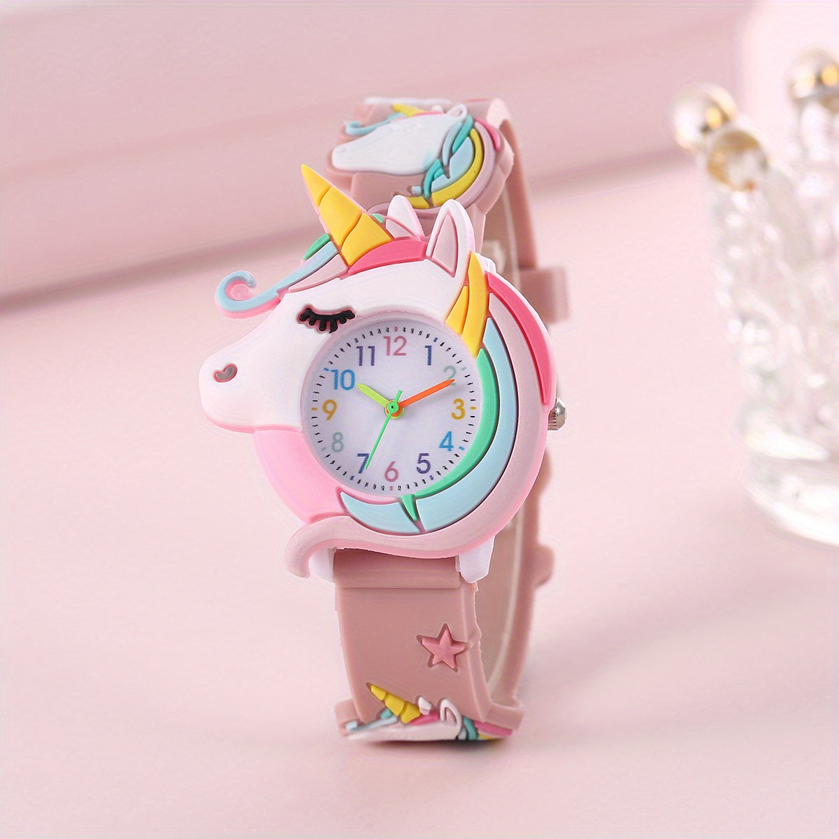 Children's silicone cartoon watch gift for kids.