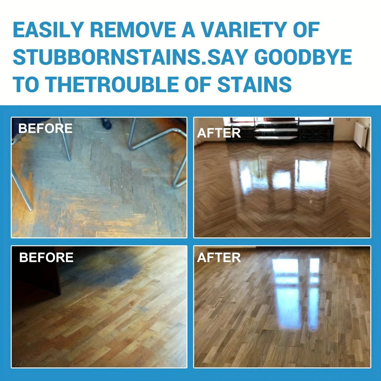 Floor cleaning sheets for multiple surfaces - ideal for polishing tile and wood floors and removing stains in your home.