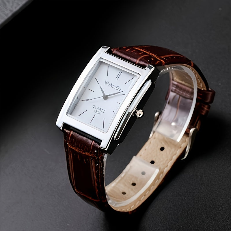 Holiday Gift: Men's Square Strap Watch Fashion