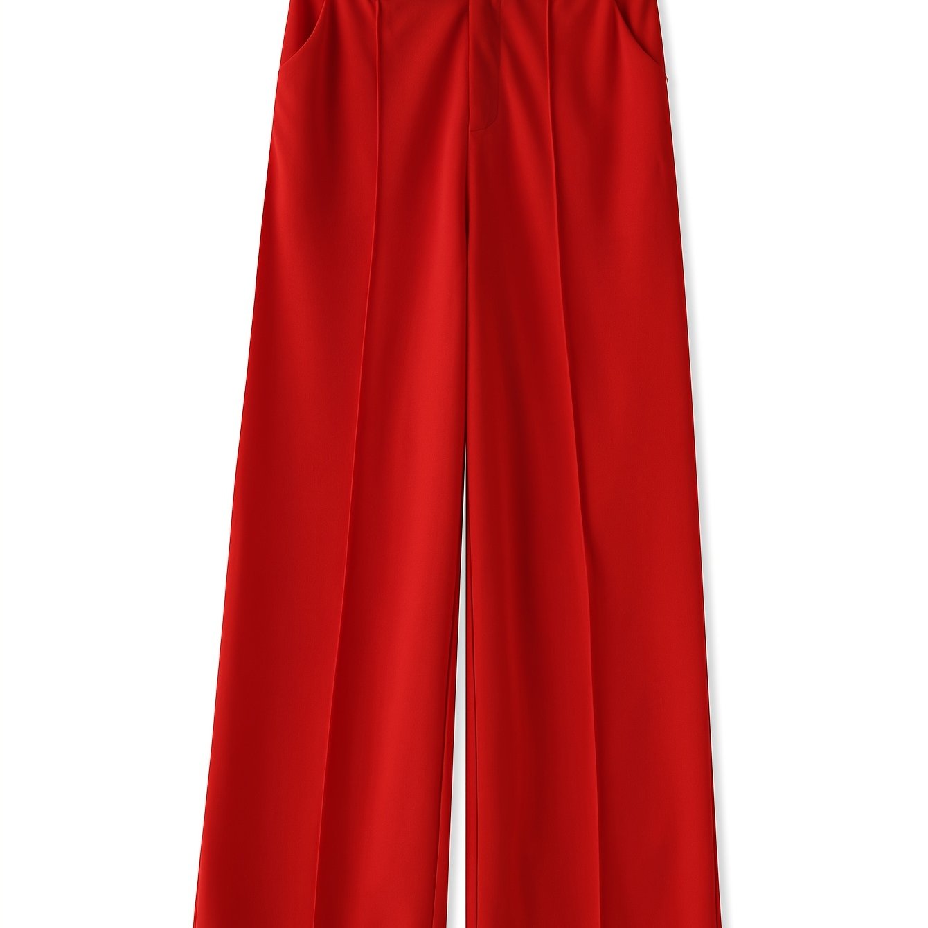 New slim fit wide leg pants for women, high waisted slimming trousers for all seasons.