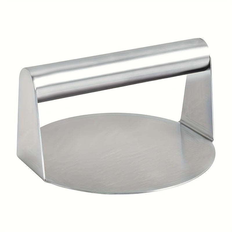 Manual Stainless Steel Hamburger Meat Press for Home Use - Round and Square Meatloaf Dough Press Tool