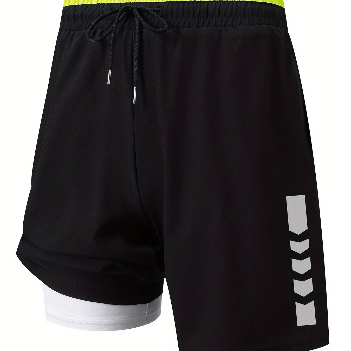 Trendy plus size men's graphic print shorts for summer outdoor sports.