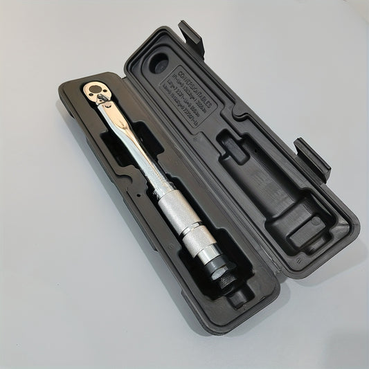 1pc Automobile Torque Wrench with adjustable drive sizes, preset for bicycles, also a great gift for your husband.